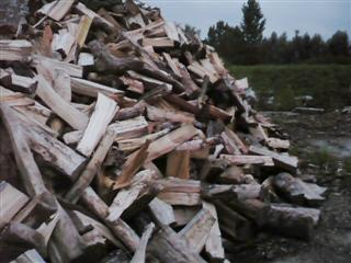 brandhout, stapel